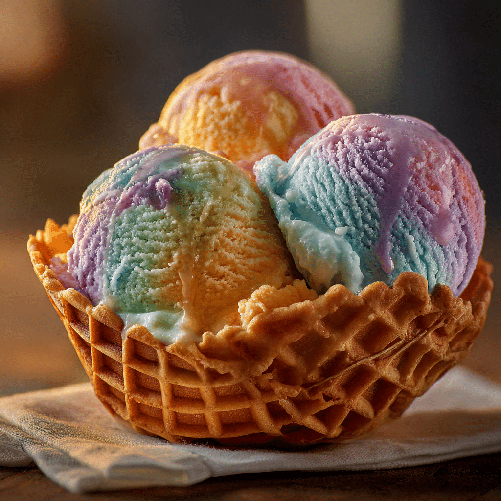 Rainbow Ice Cream Recipe - Recipe Image