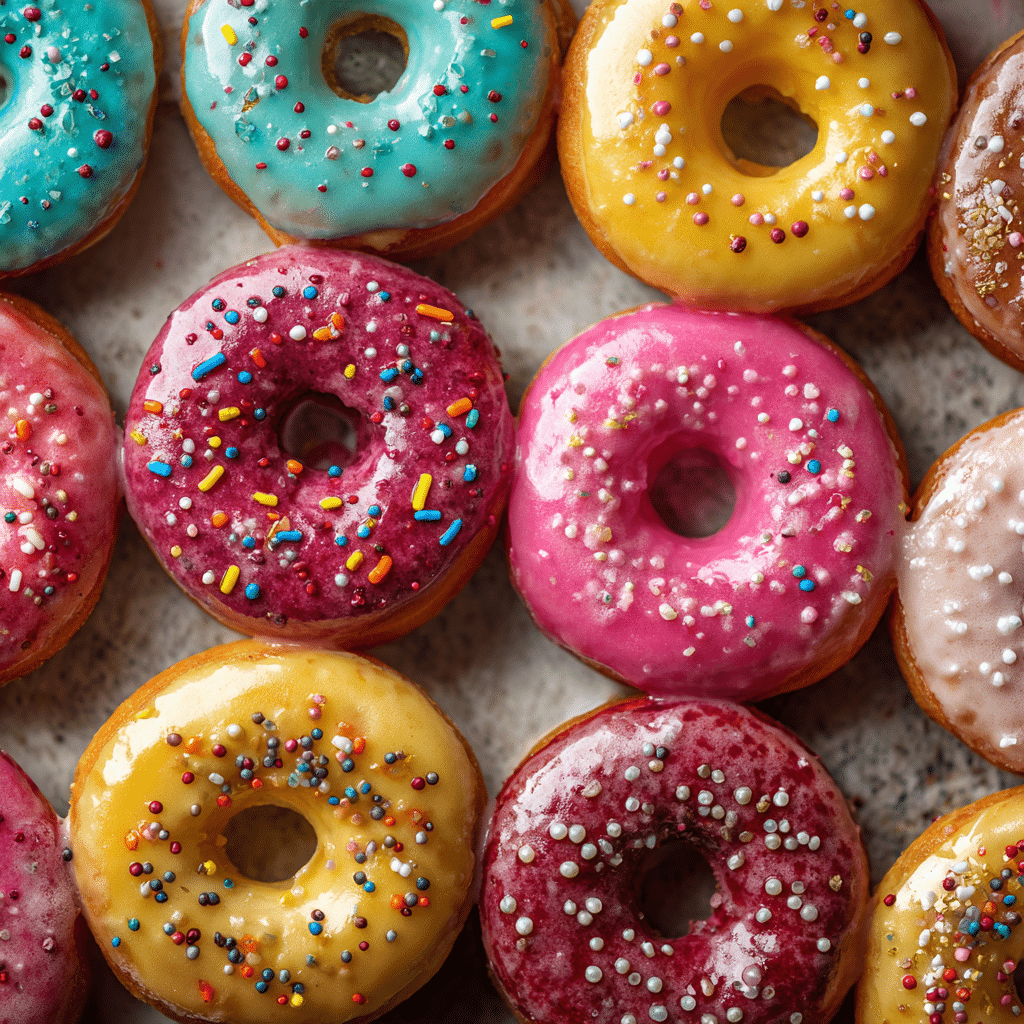 Colorful Donuts Recipe - Recipe Image
