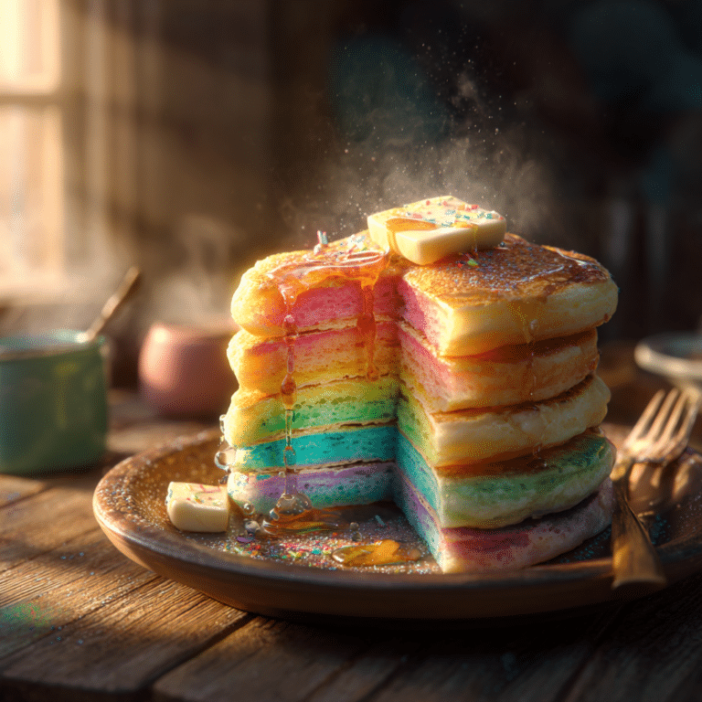 Rainbow Pancakes Recipe