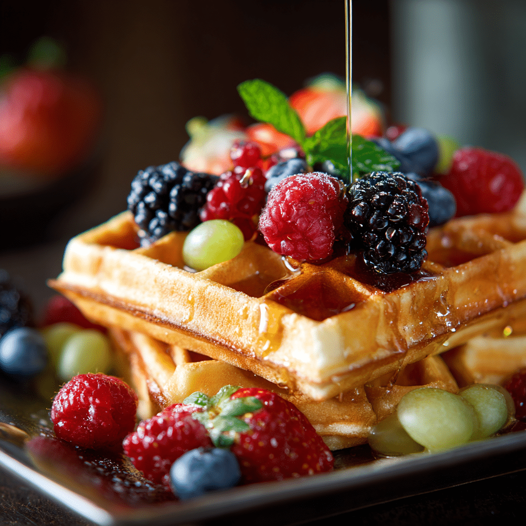 Rainbow Waffles Recipe - Recipe Image