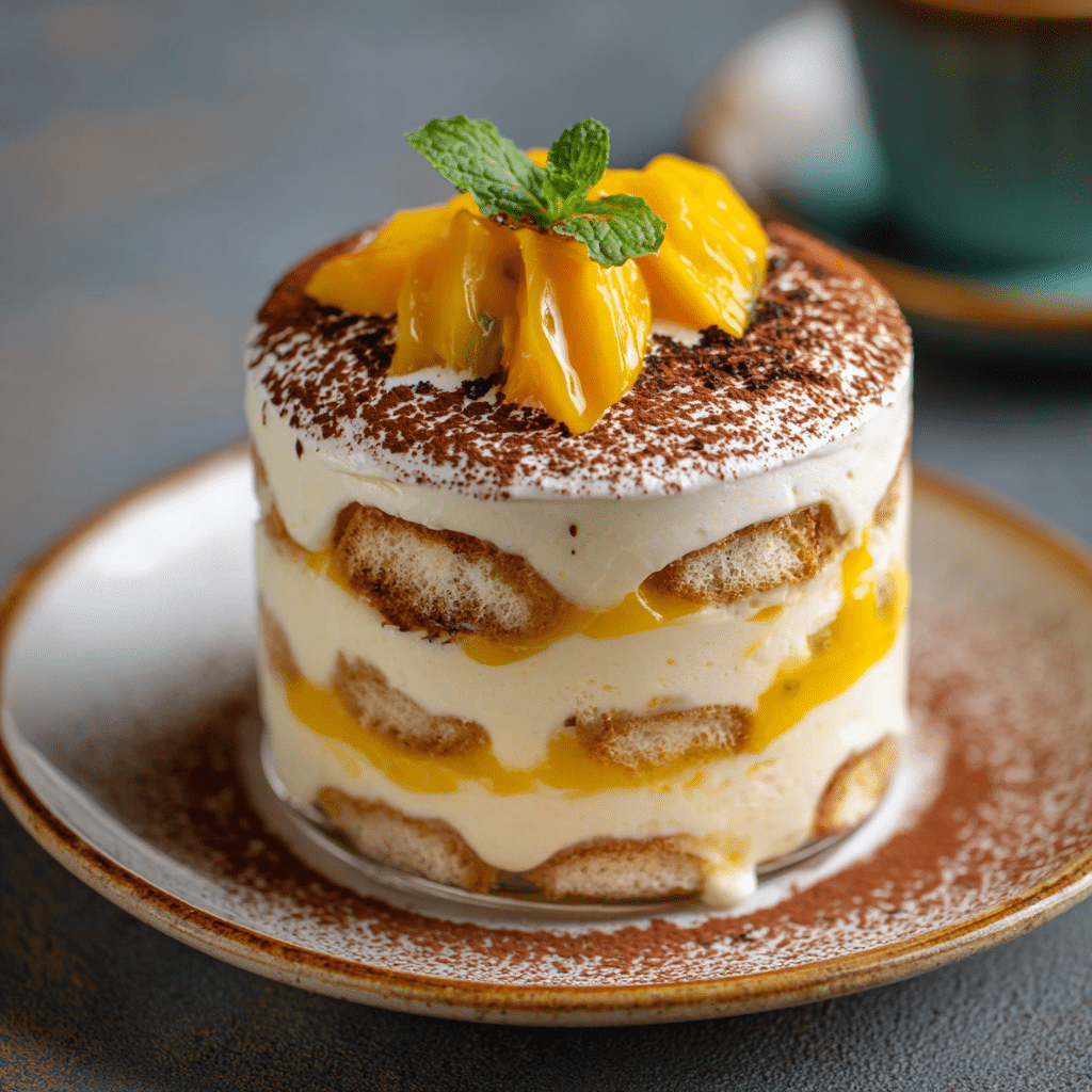 Mango Tiramisu Recipe - Recipe Image
