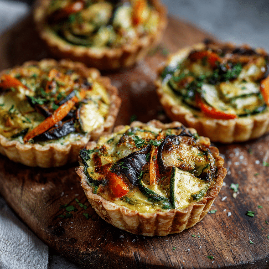 Savory Vegetable Tartlets Recipe - Recipe Image