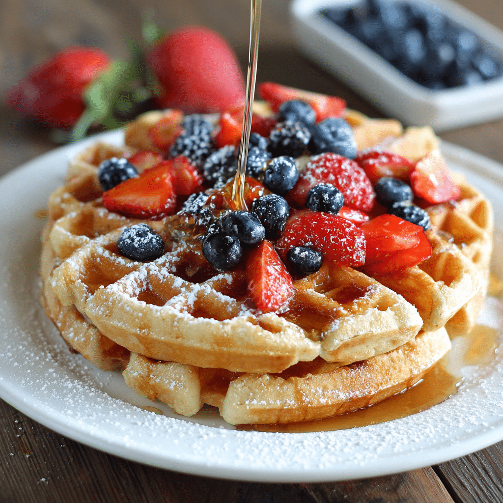 The Best Gluten Free Waffles Recipe - Recipe Image