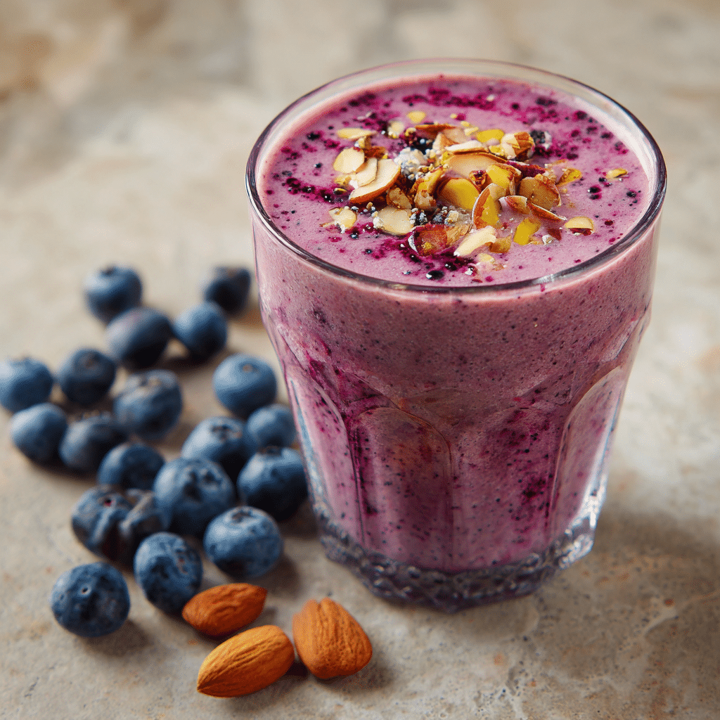 Blueberry Yogurt Smoothie Recipe - Recipe Image