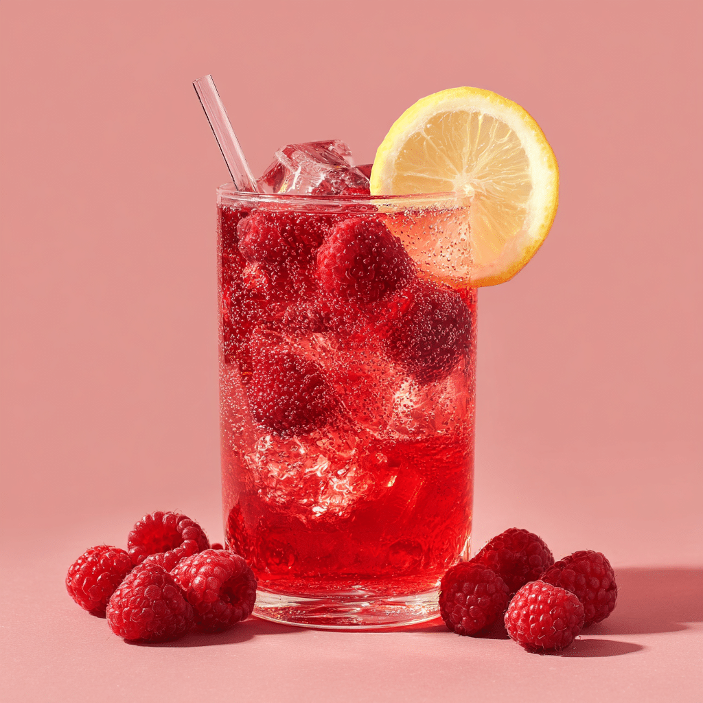 Raspberry Sparkling Drink Recipe - Recipe Image