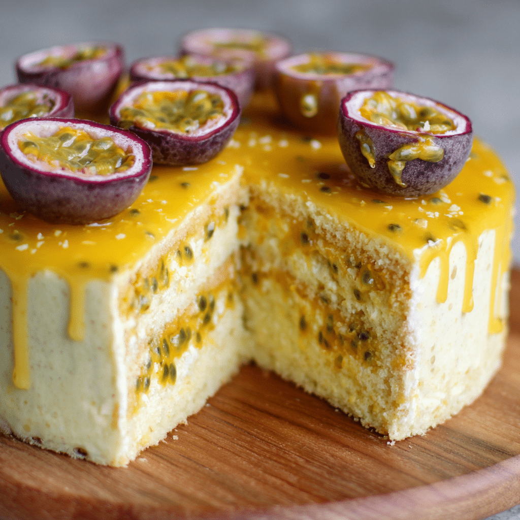 Passion Fruit Paradise Cake Recipe - Recipe Image