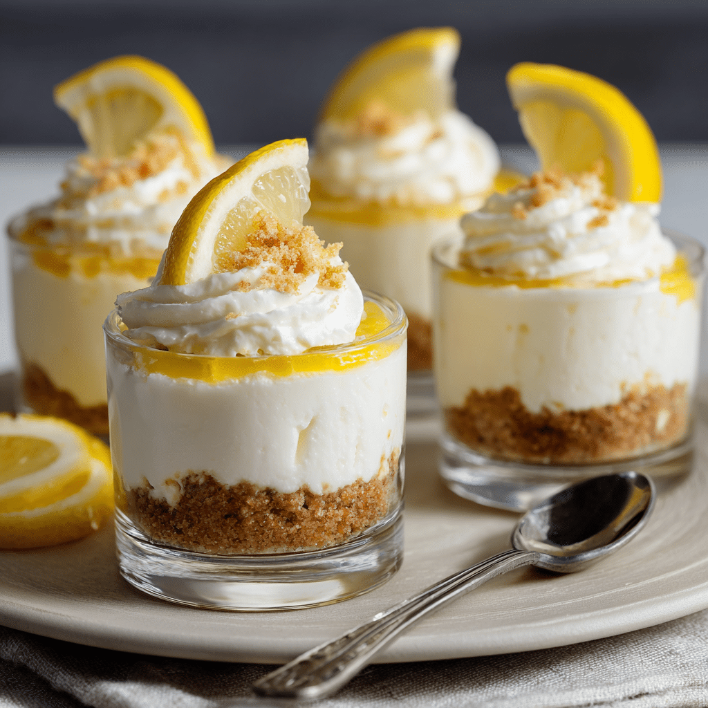 No-Bake Lemon Cheesecake Cups Recipe - Recipe Image