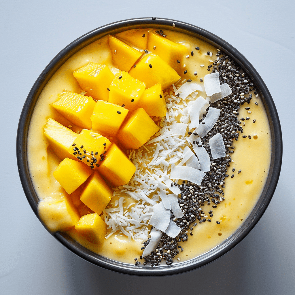 Mango Coconut Smoothie Bowl Recipe - Recipe Image