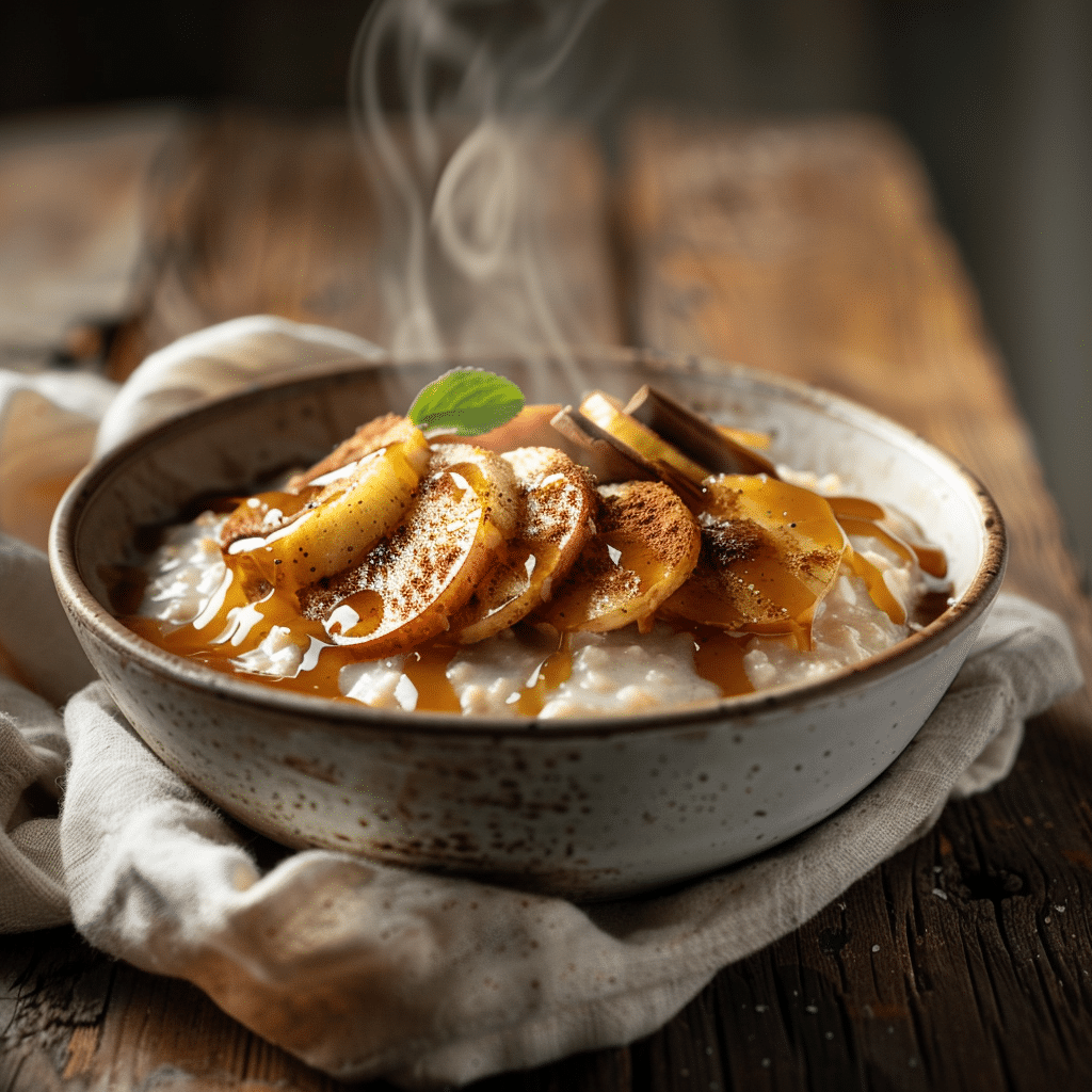 Caramel Apple Cinnamon Oatmeal Recipe - Recipe Image