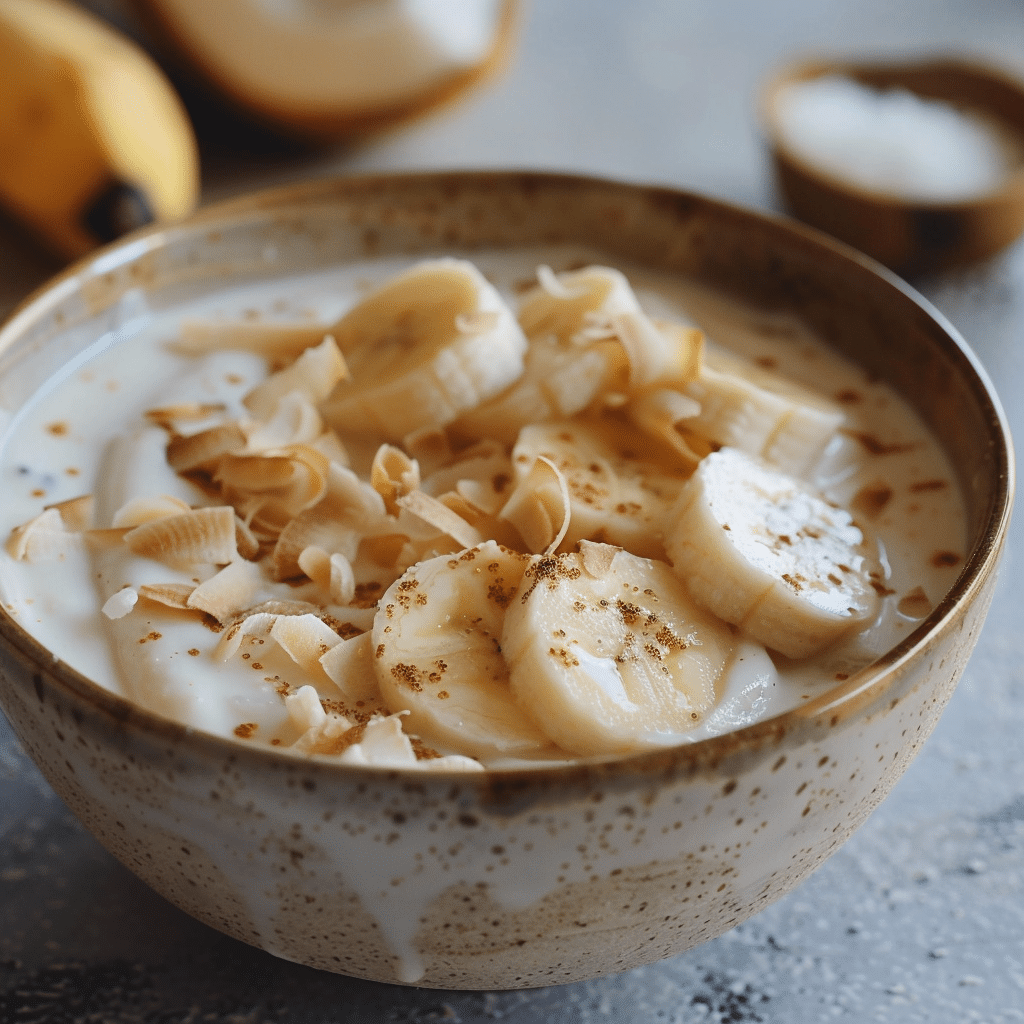 Banana Coconut Rice Cream Recipe - Recipe Image