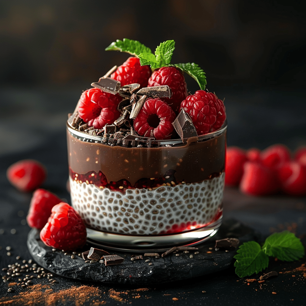 Raspberry Chocolate Chia Delight Recipe - Recipe Image