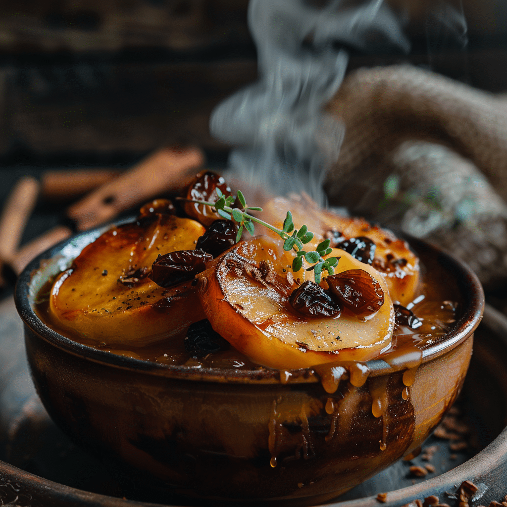 Apple Raisin Breakfast Pudding Recipe - Recipe Image