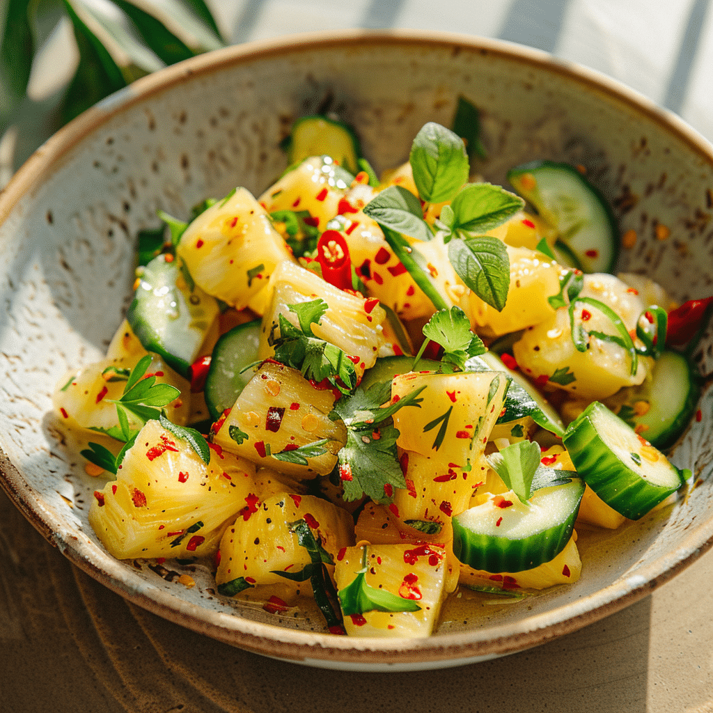 Tropical Pineapple Cucumber Salad Recipe - Recipe Image