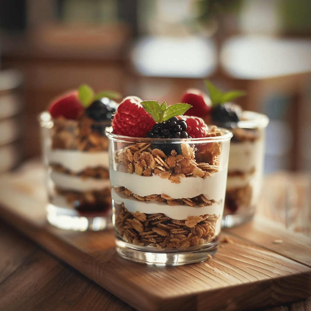 No-Bake Berry Yogurt Cups Recipe - Recipe Image