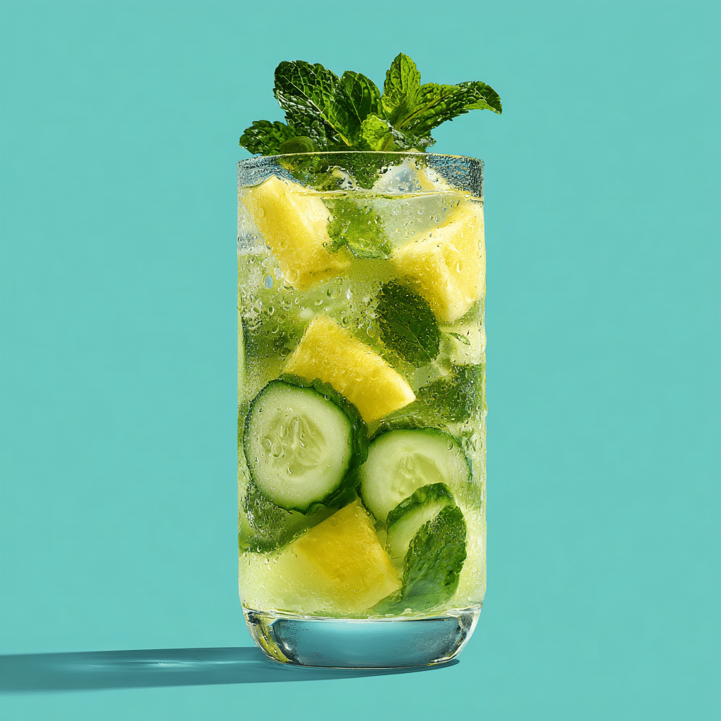Pineapple Cucumber Mint Juice Recipe - Recipe Image