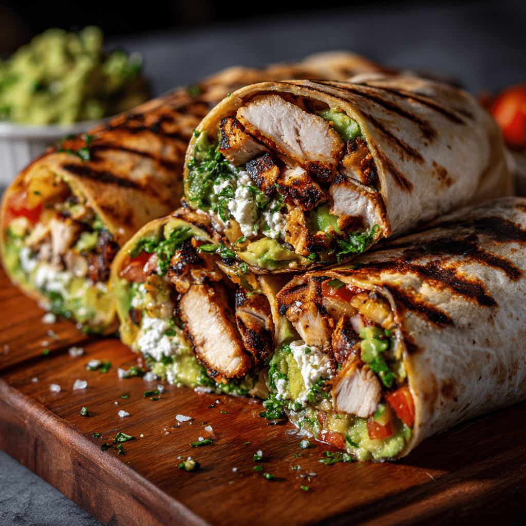 Grilled Chicken Avocado Wraps Recipe - Recipe Image