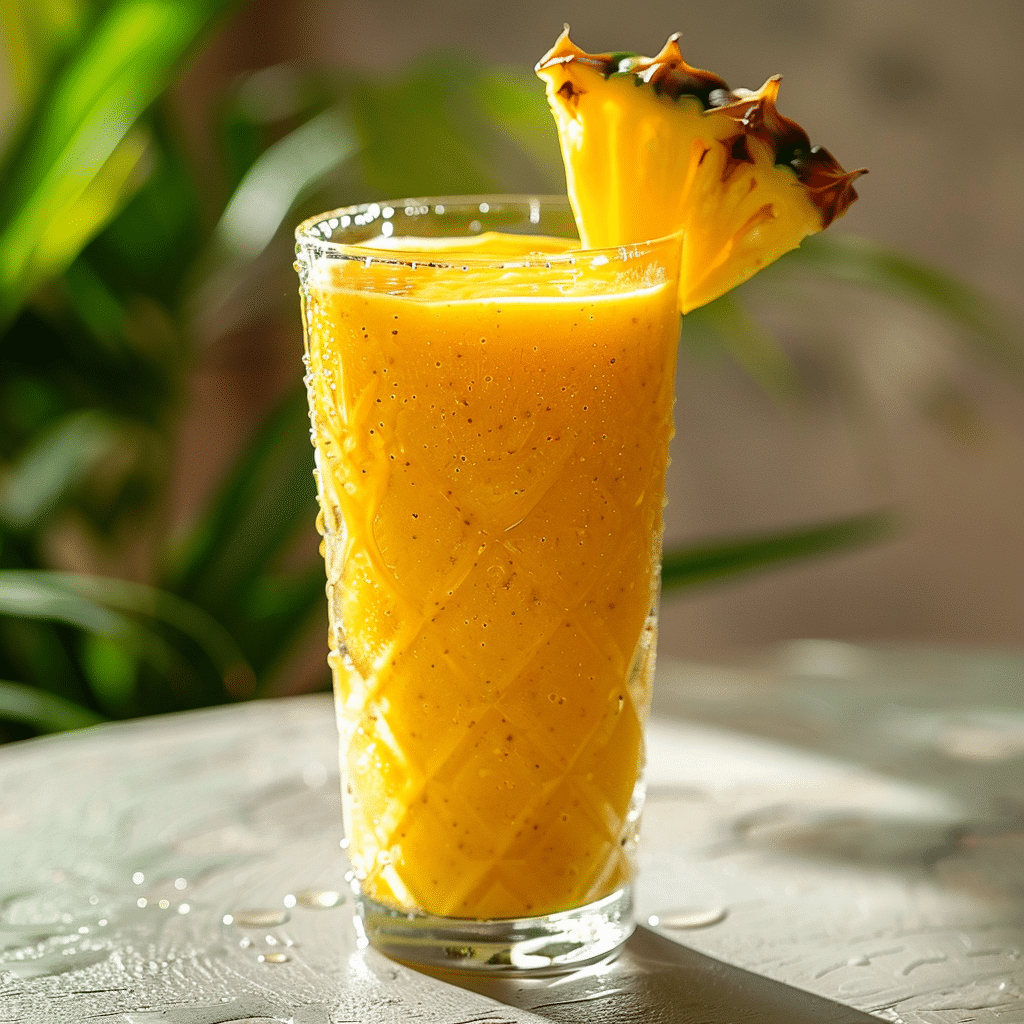 Mango Pineapple Tropical Smoothie Recipe - Recipe Image