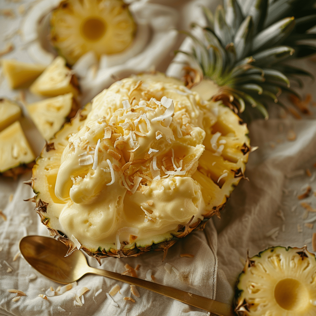 Pineapple Coconut Sorbet Recipe - Recipe Image
