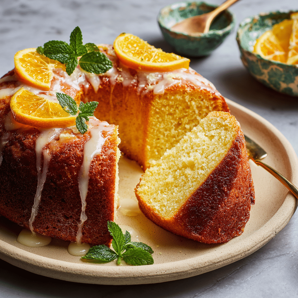 Lemon Olive Oil Cake with Citrus Glaze Recipe - Recipe Image