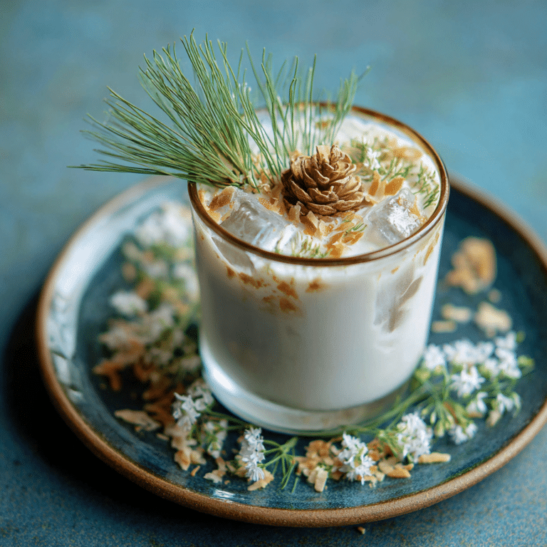 Iced Coconut & Pine Needle Cream Recipe
