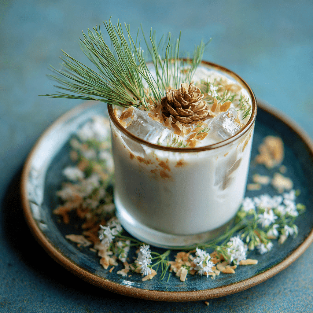 Iced Coconut & Pine Needle Cream Recipe