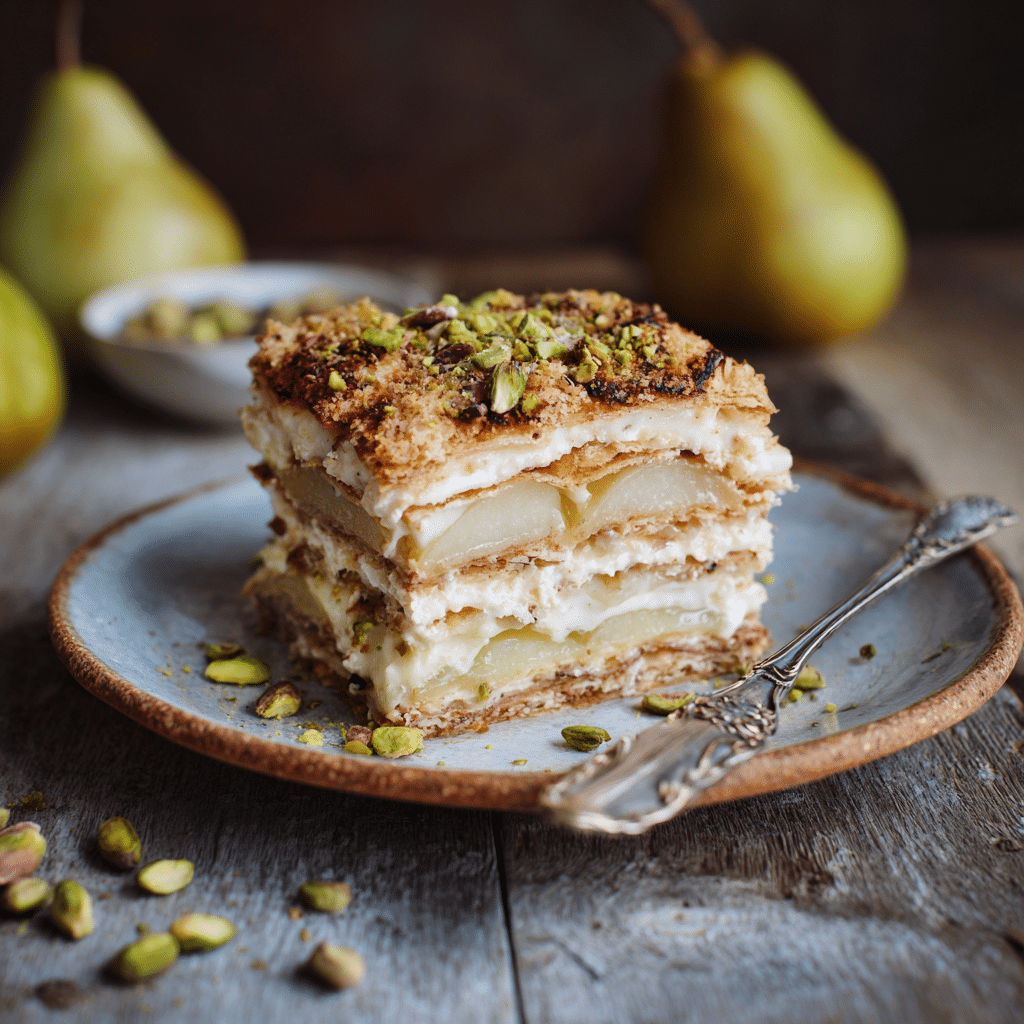 Pear & Cardamom Silk Layers Recipe - Recipe Image