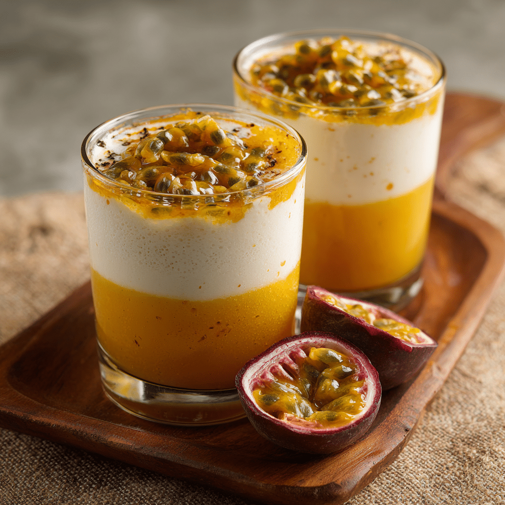 Passionfruit Vanilla Air Verrine Recipe - Recipe Image