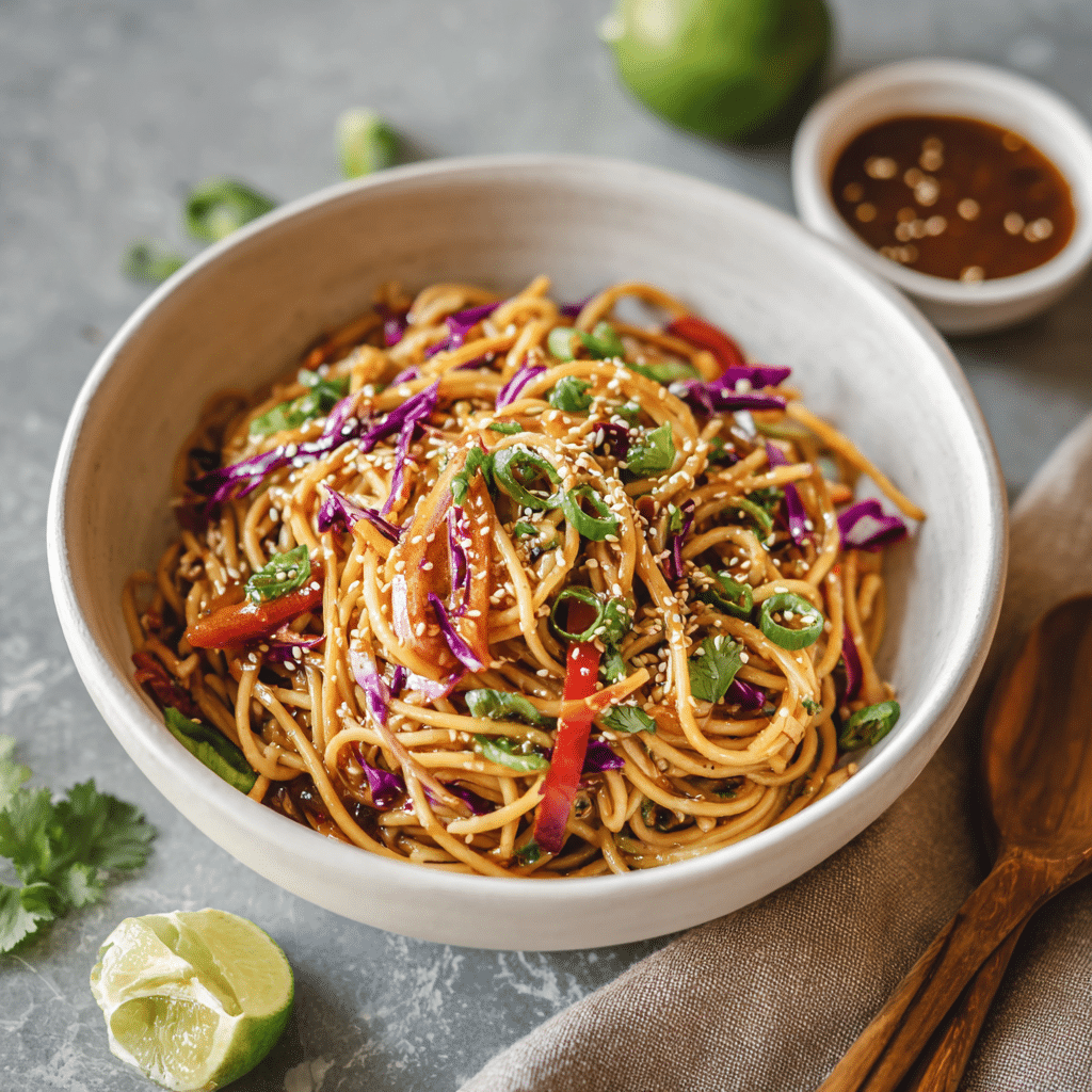 Asian Sesame Noodle Salad Recipe - Recipe Image