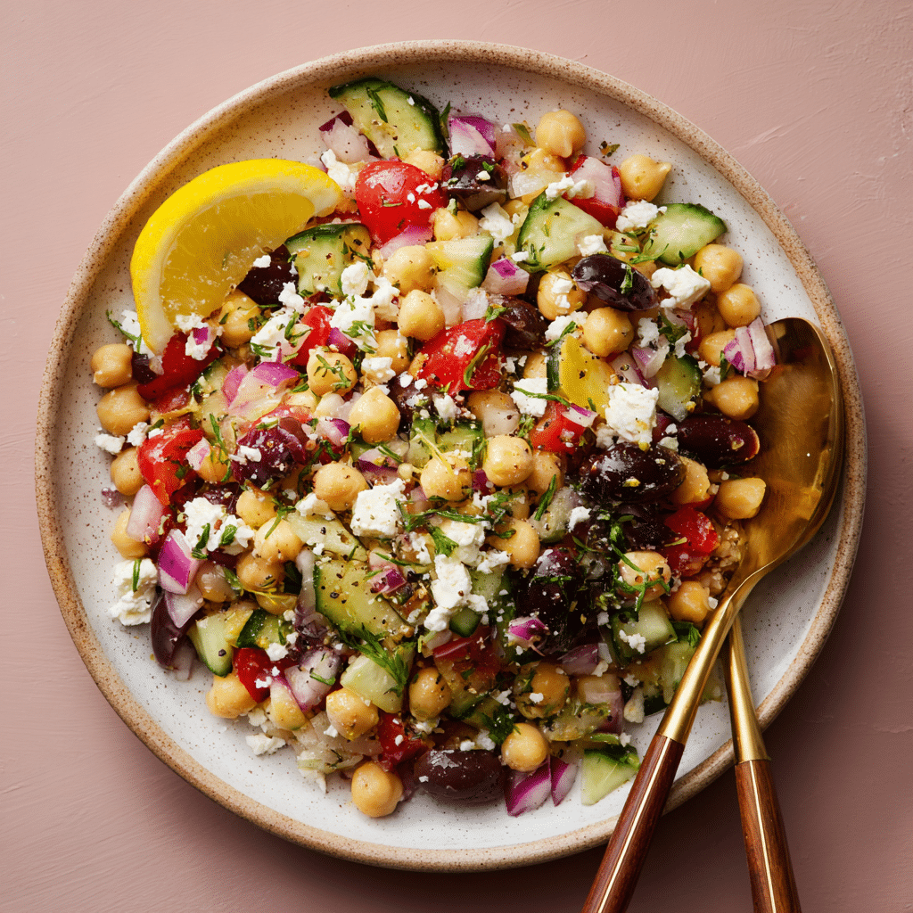Mediterranean Chickpea Salad Recipe - Recipe Image