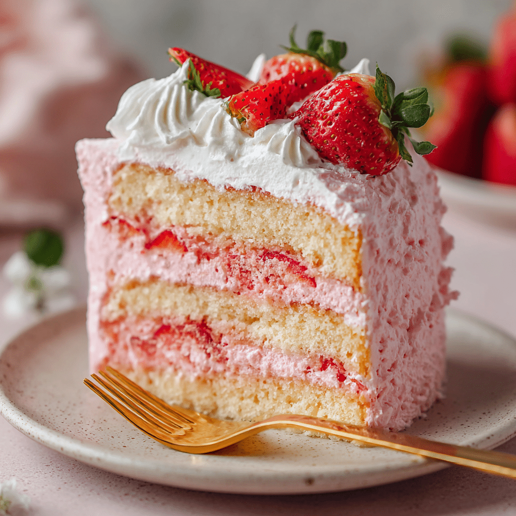 Strawberry Cake Recipe - Recipe Image