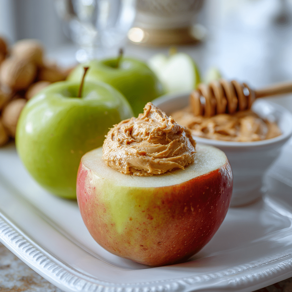 Apple with Peanut Butter Recipe - Recipe Image
