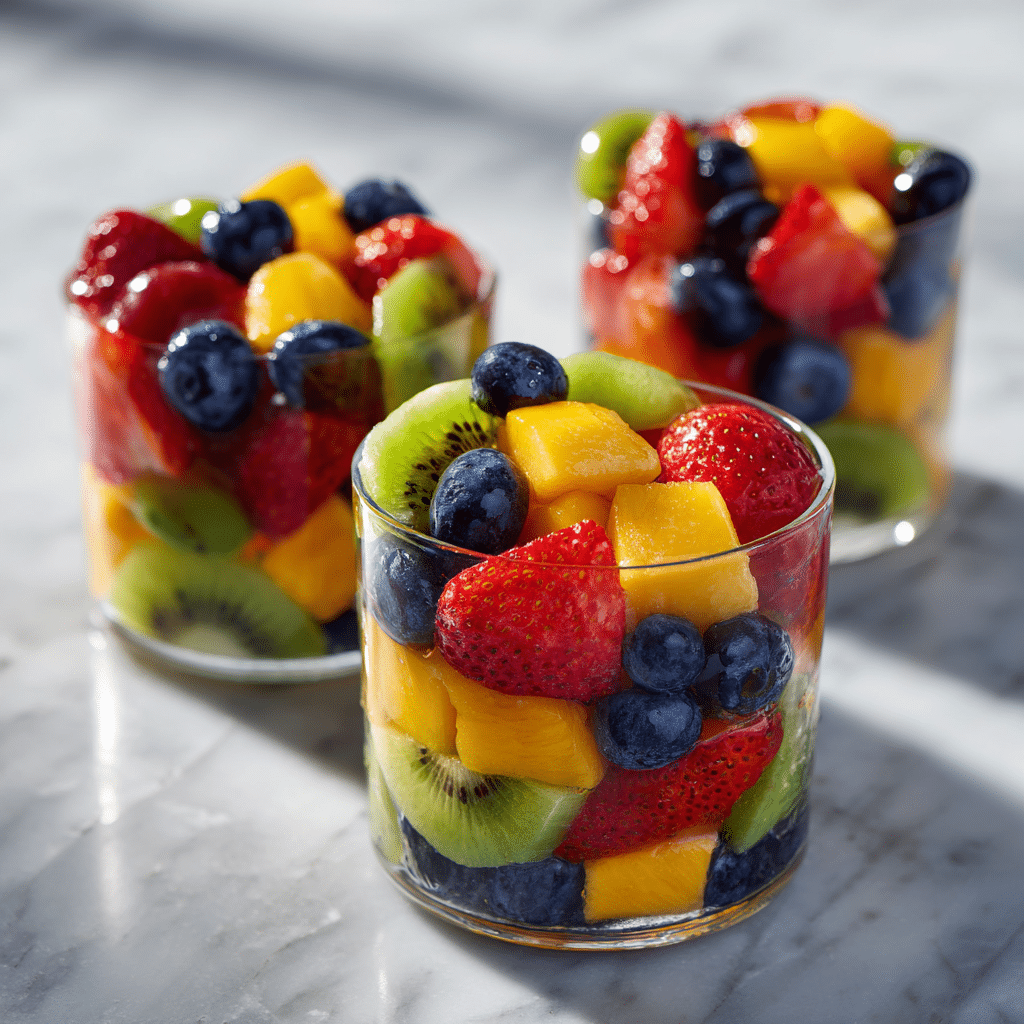 Rainbow Fruit Cups Recipe - Recipe Image