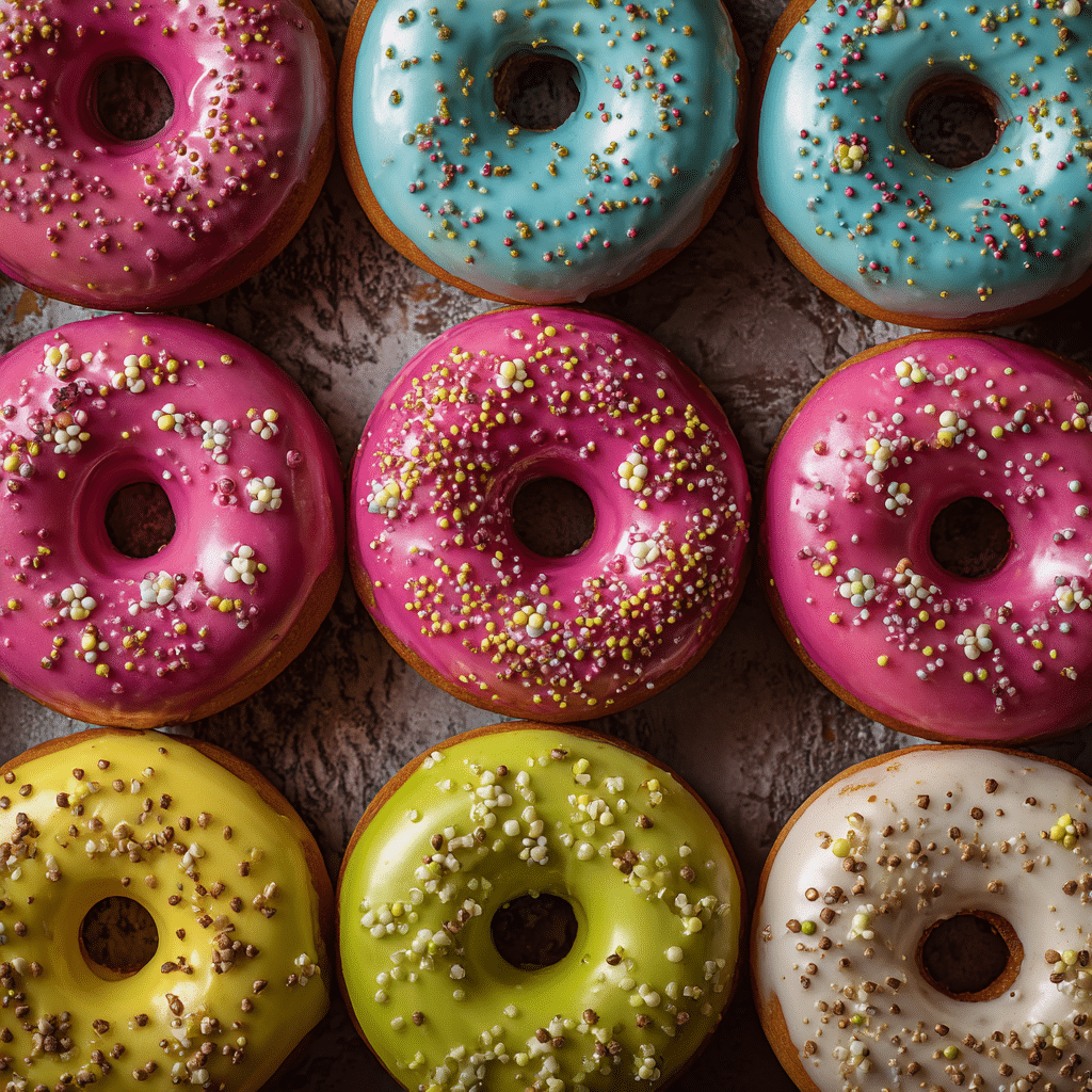 Colorful Donuts Recipe - Recipe Image