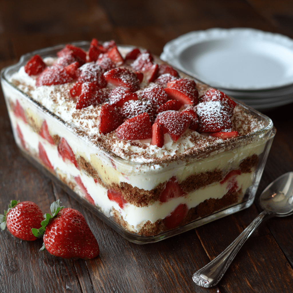Strawberry Tiramisu Recipe - Recipe Image
