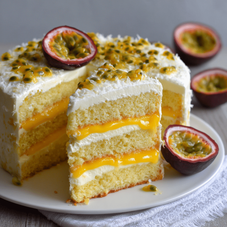 Passion Fruit Paradise Cake Recipe