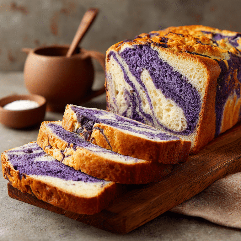 Ube Coconut Marble Loaf Recipe