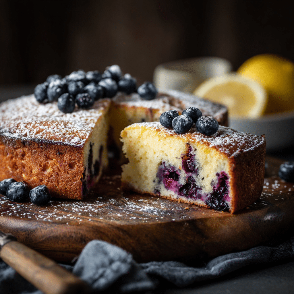 Blueberry Lemon Ricotta Cake Recipe - Recipe Image