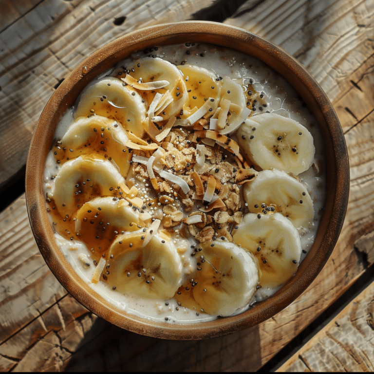 Banana Maple Coconut Oat Bowl Recipe