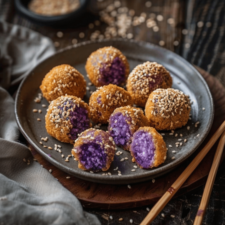 Filipino Ube Buchi: Sweet Fried Treats to Savor Together Recipe