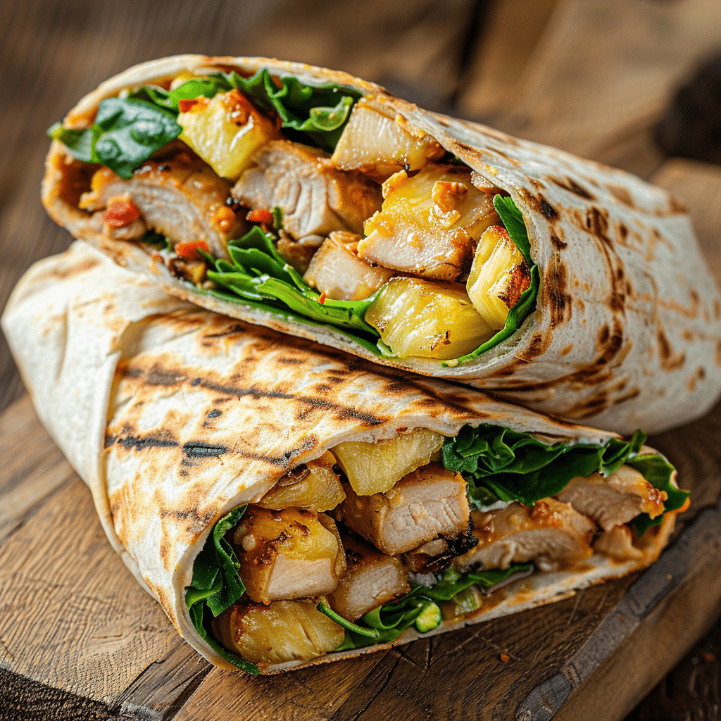 Grilled Chicken Pineapple Wraps Recipe