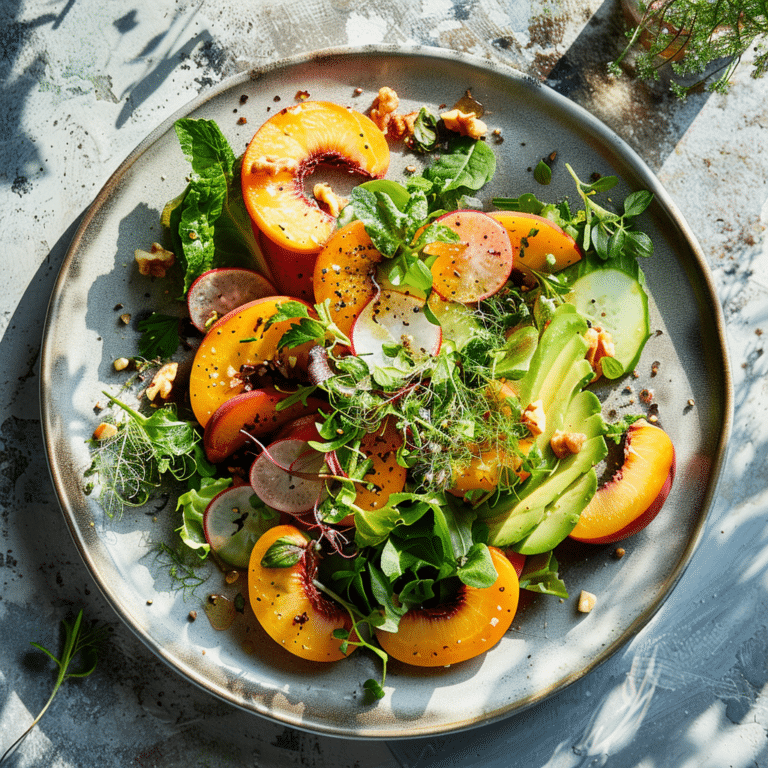 Peach Avocado Summer Salad Recipe