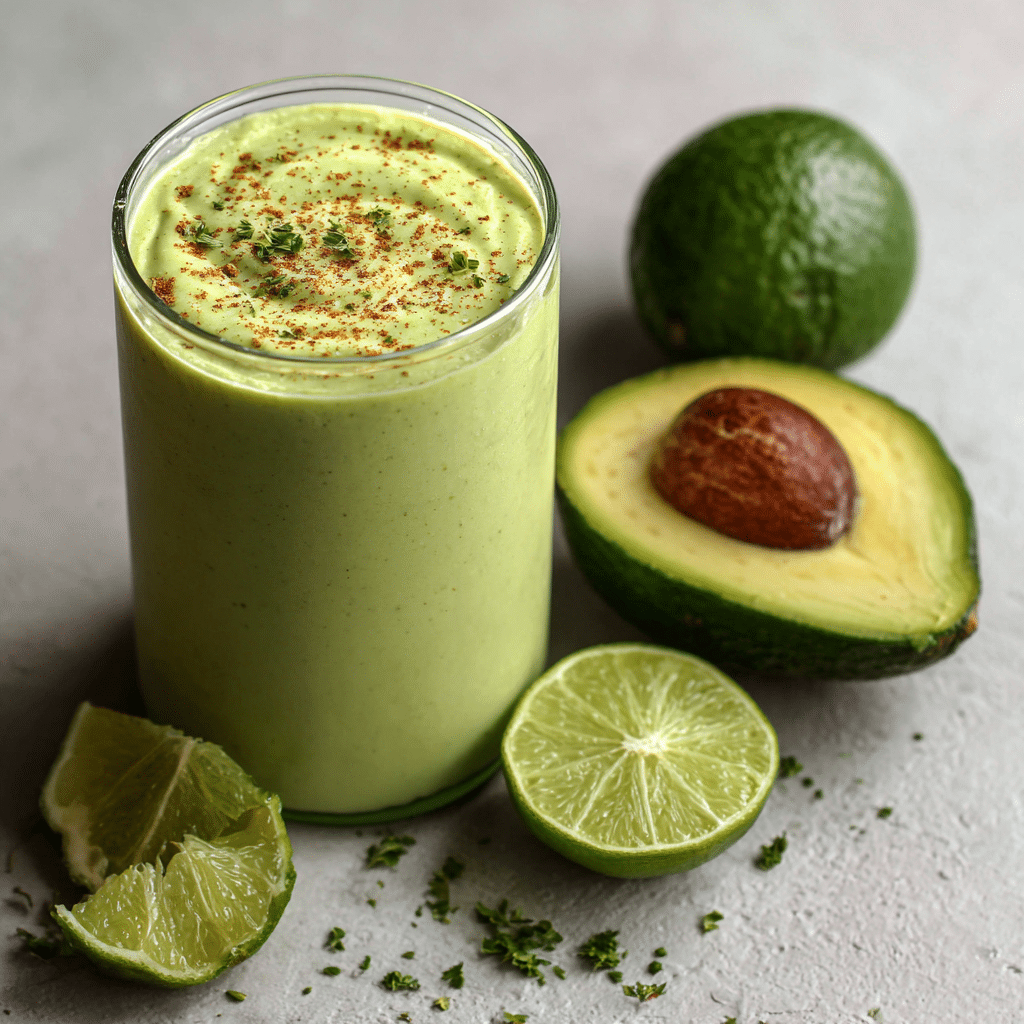 Avocado Lime Smoothie (Savory Style) Recipe - Recipe Image