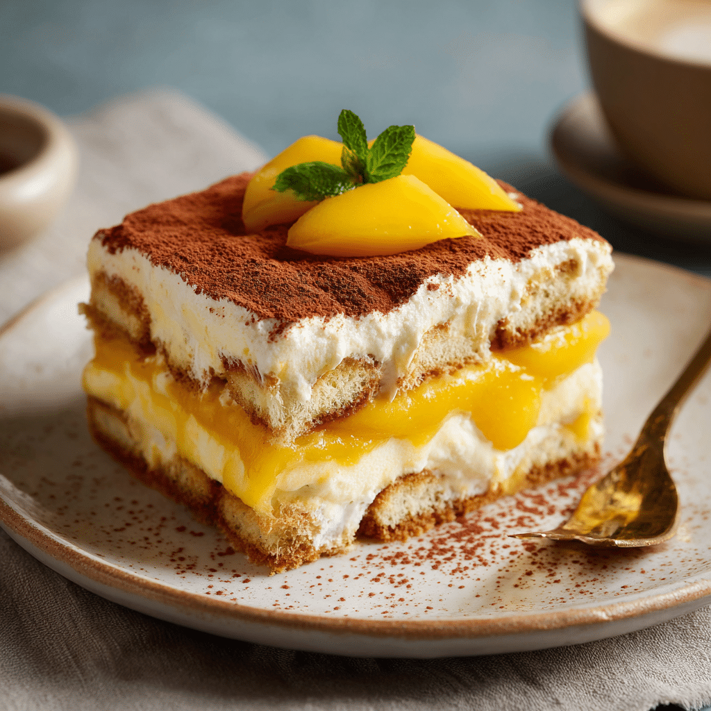 Mango Tiramisu Recipe - Recipe Image