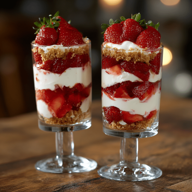 Strawberry Cheesecake Parfaits Recipe