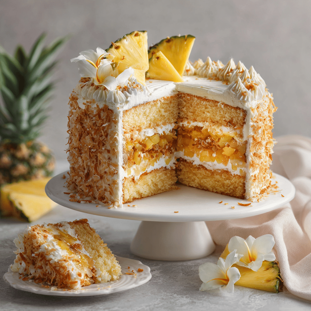 Coconut Pineapple Cake Recipe