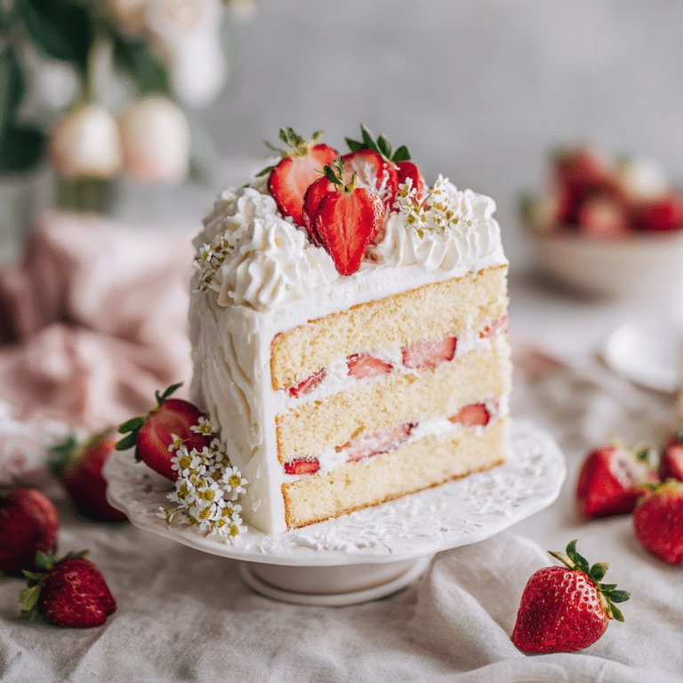 Strawberry Shortcake Layer Cake Recipe