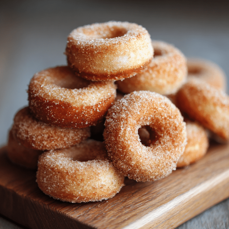 Mini Cinnamon Sugar Donuts Recipe