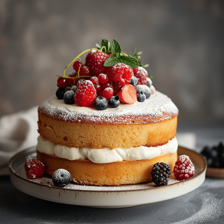 Vanilla Sponge Cake Recipe