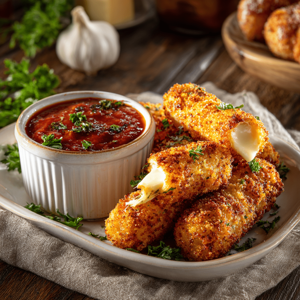 Crispy Mozzarella Sticks Recipe