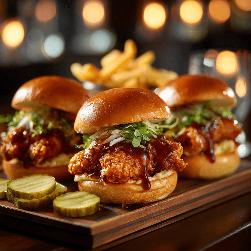 Hot Honey Chicken Sliders Recipe - Recipe Image